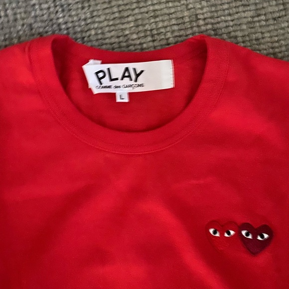 comme des garçon t-shirt red size L - Picture 2 of 2